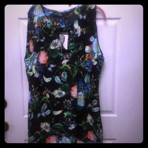 Multicolor cold shoulder blouse